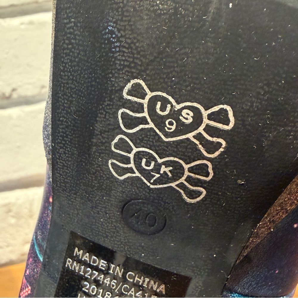🦄✨ IRON FIST by Avril Lavigne Unicorn Galaxy Platform Heels BRAND NEW in Box ✨🦄 - Picture 11 of 11